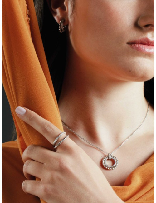 Brincos One Silvery Circle