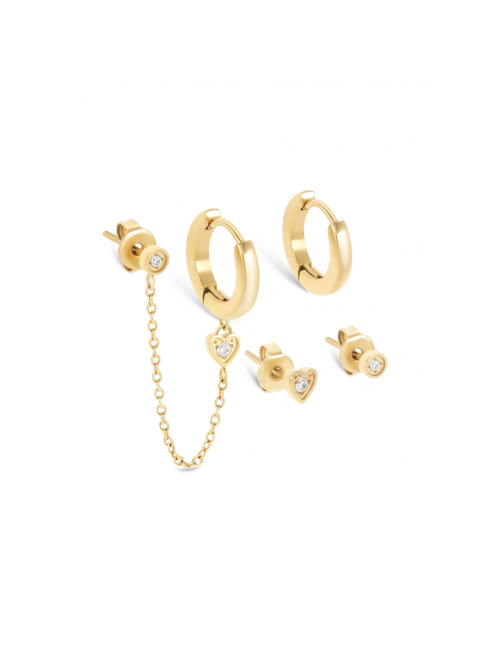 Set Brincos Golden Four