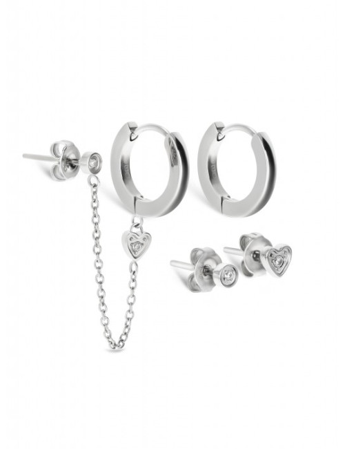 Set de Brincos One Silvery Four