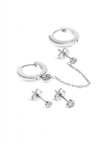 Set de Brincos One Silvery Four