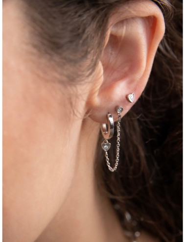 Set de Brincos One Silvery Four