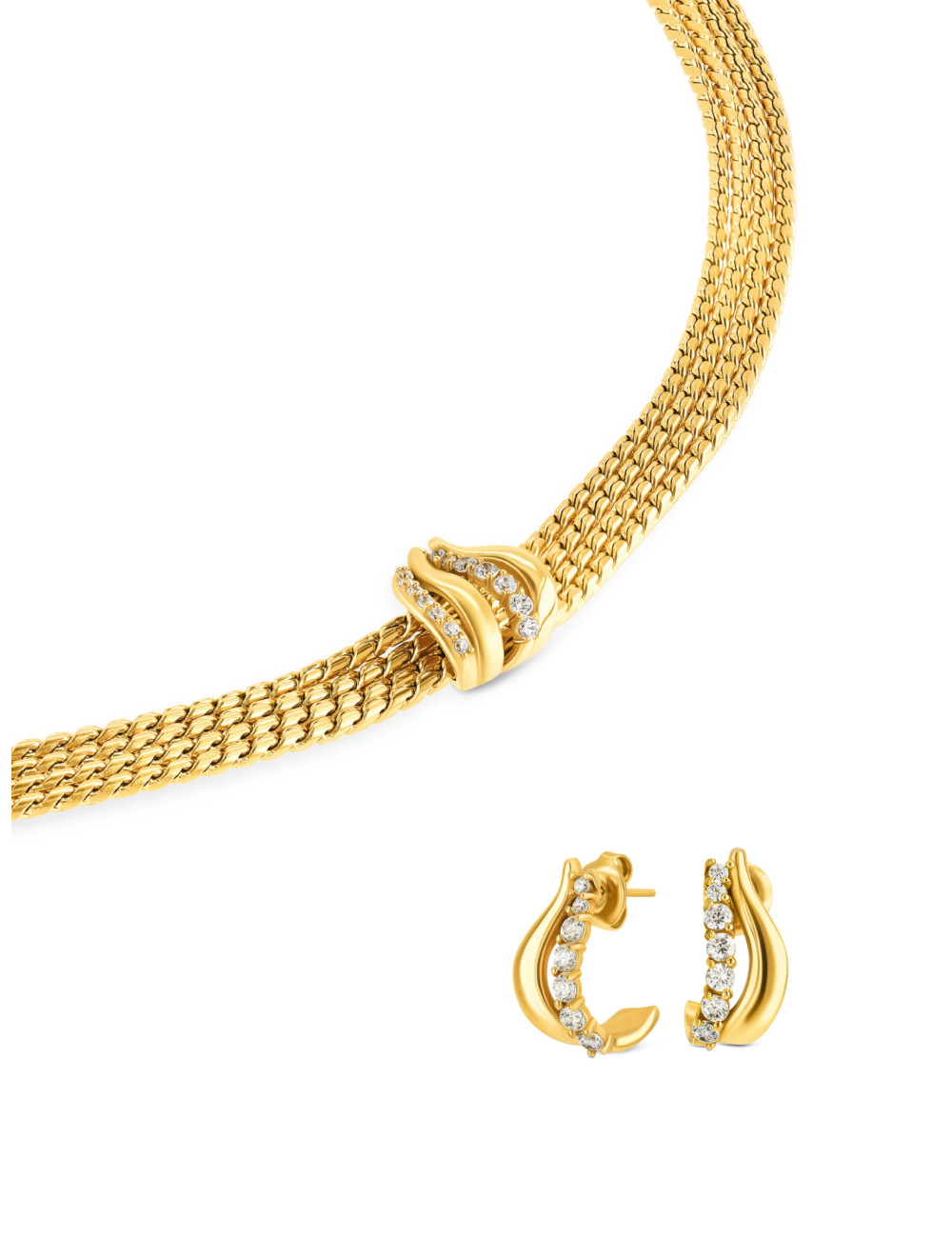 Set Colar & Brincos One Stella