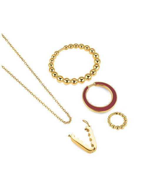 Set Colar & Brincos One Mood Rouge