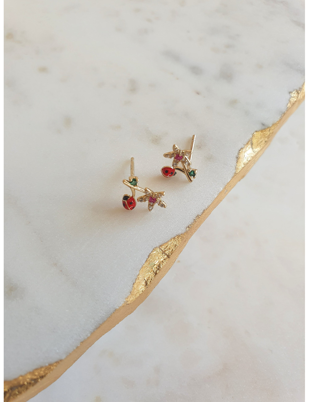 BRINCOS LIFE PRATA DOURADA