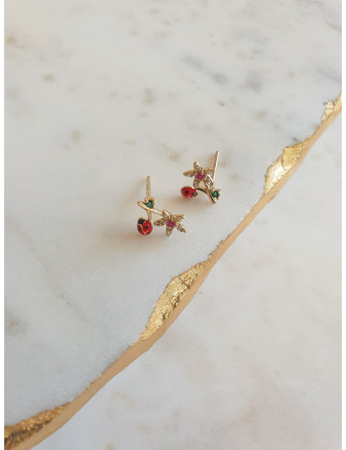 BRINCOS LIFE PRATA DOURADA