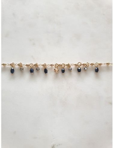 PULSEIRA CRAZY STAR PRATA DOURADA