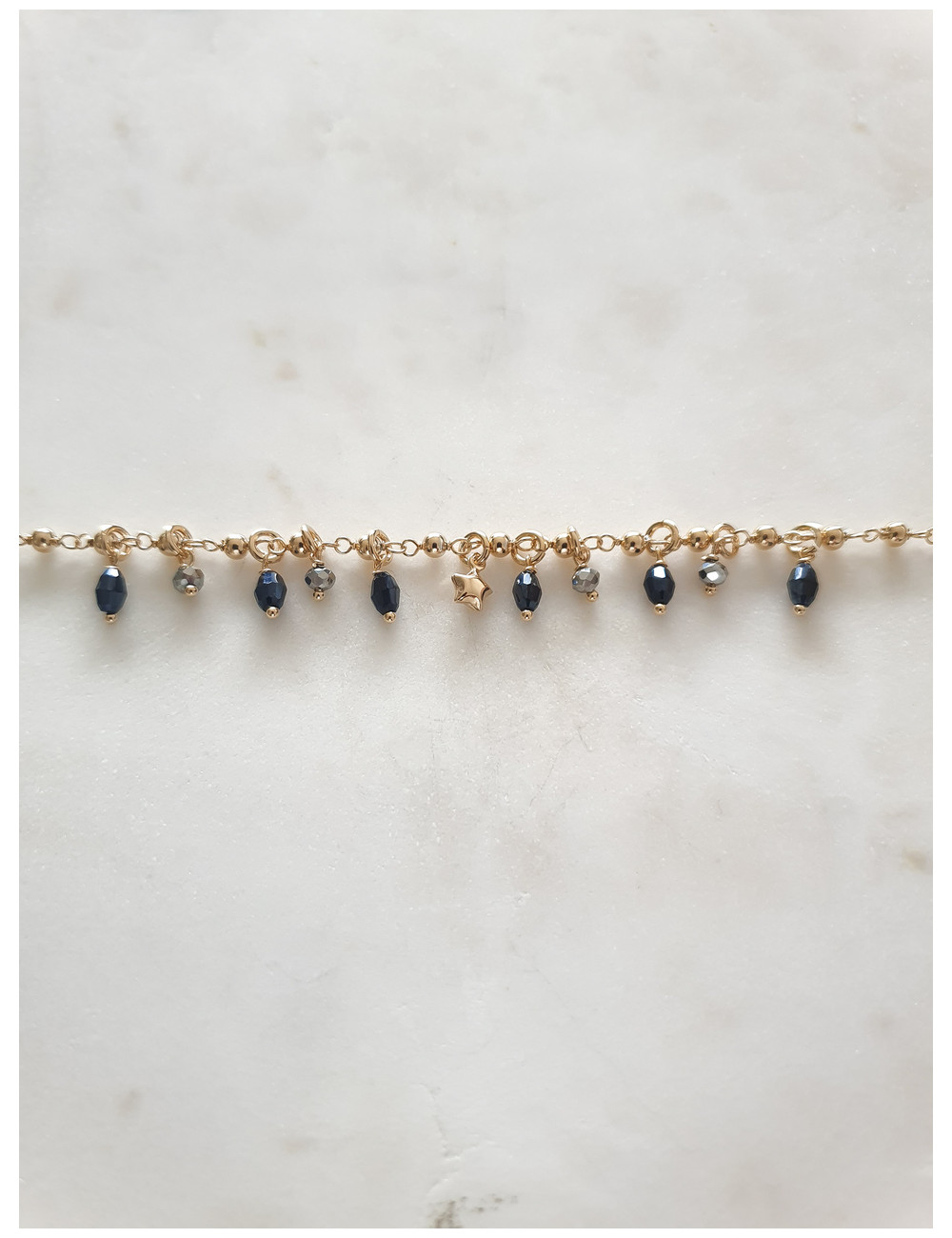 PULSEIRA CRAZY STAR PRATA DOURADA