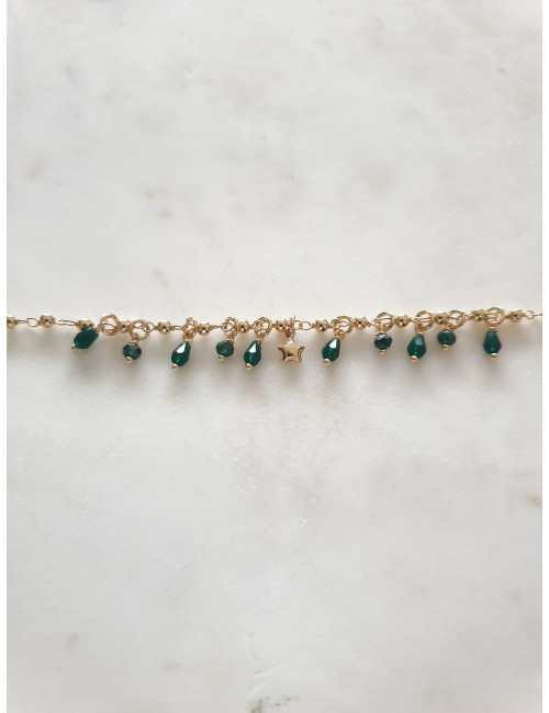 PULSEIRA CRAZY STAR PRATA DOURADA