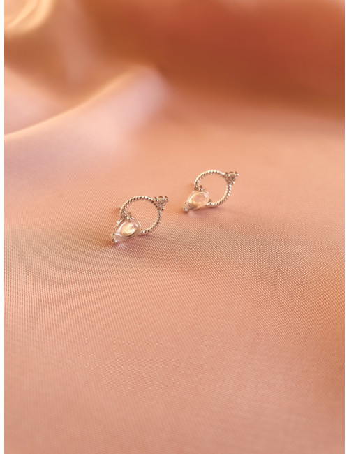 BRINCOS CIRCLE DROP PRATA