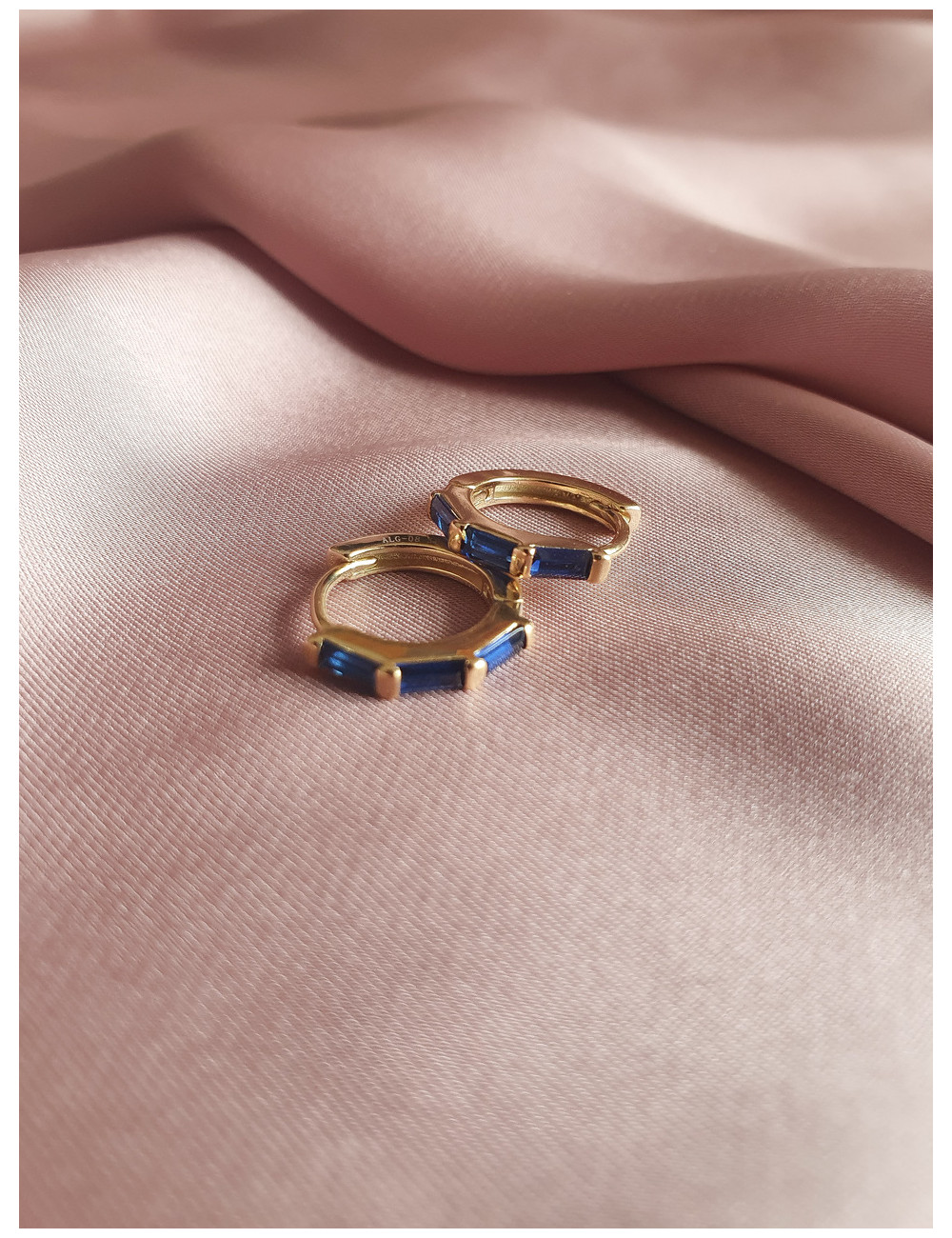 ARGOLAS PEDRAS AZUL PRATA DOURADA