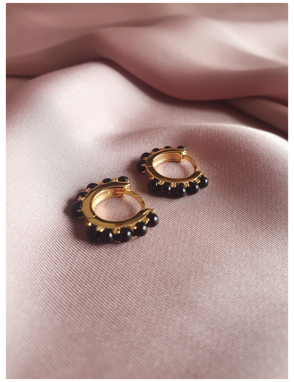 ARGOLAS SEA BEAUTY ONIX PRATA DOURADA