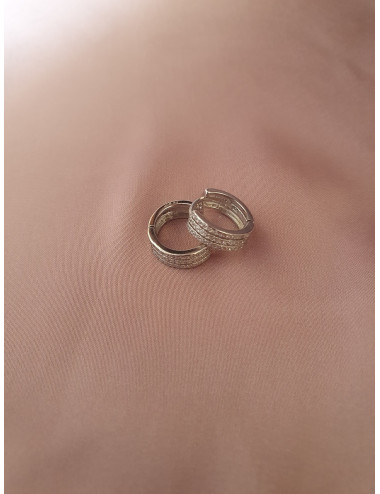 ARGOLAS ZIRCÓNIAS EM PRATA