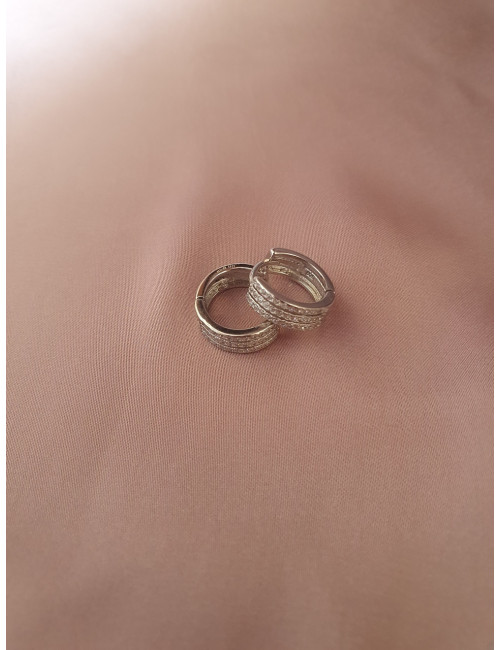 ARGOLAS ZIRCÓNIAS EM PRATA