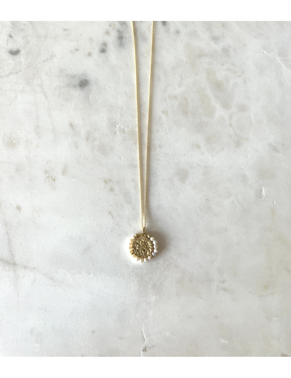 Colar Trevo Prata Dourada