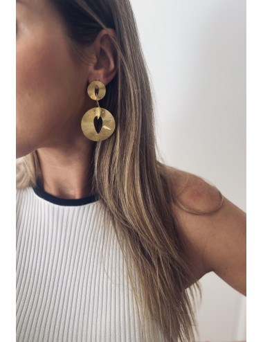 Brincos Elypse prata dourada