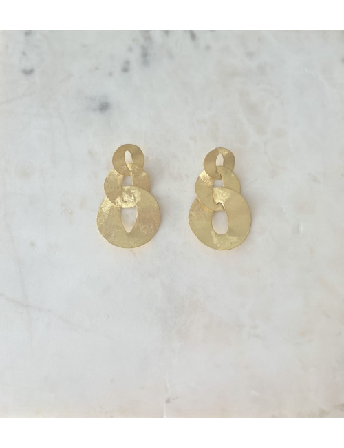 Brincos Elypse prata dourada