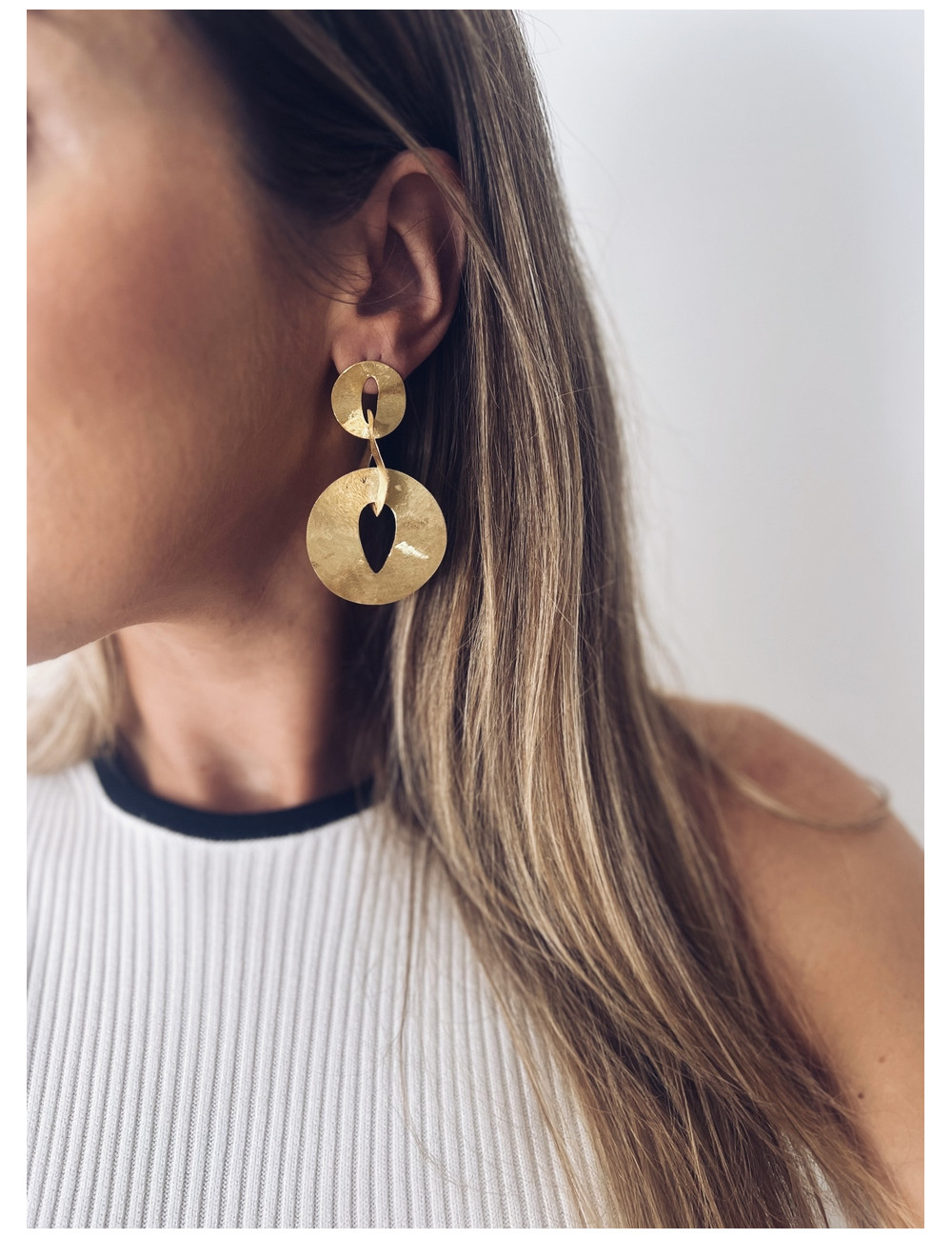 Brincos Elypse prata dourada