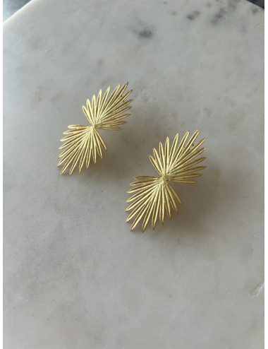 Brincos Sunshine prata dourada