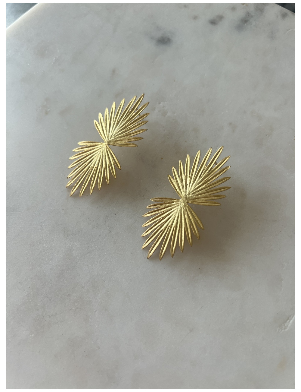 Brincos Sunshine prata dourada