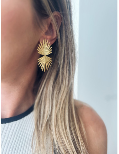 Brincos Sunshine prata dourada