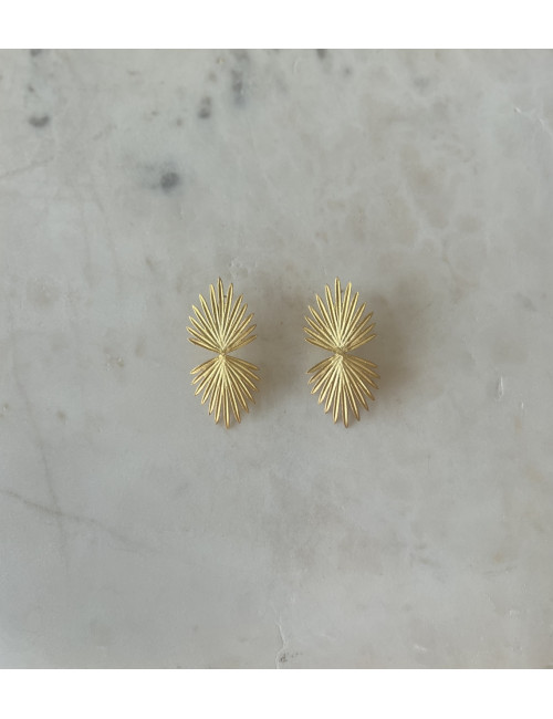 Brincos Sunshine prata dourada