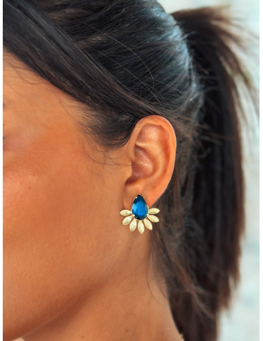 Brincos Savina prata dourada