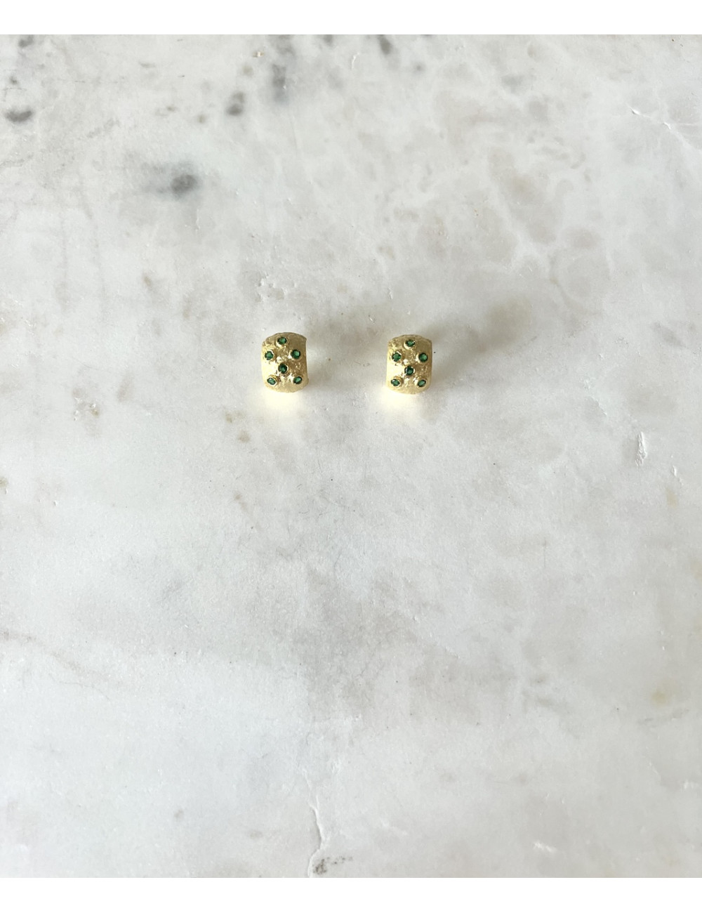 Brincos Ses Salines prata dourada