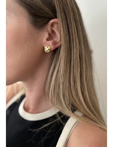 Brincos Ses Salines prata dourada