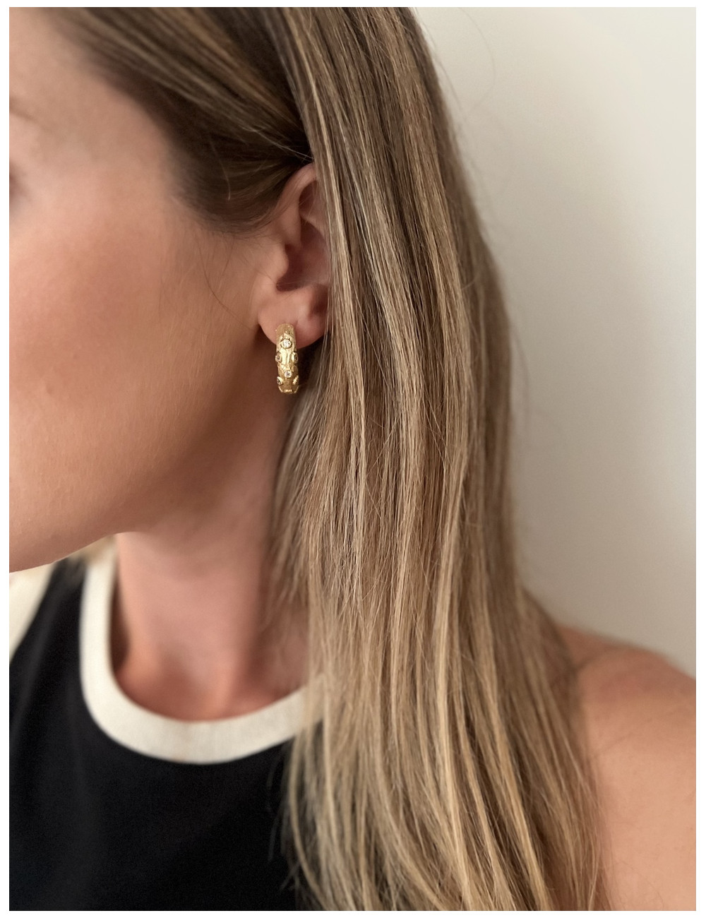 Brincos Formentera prata dourada