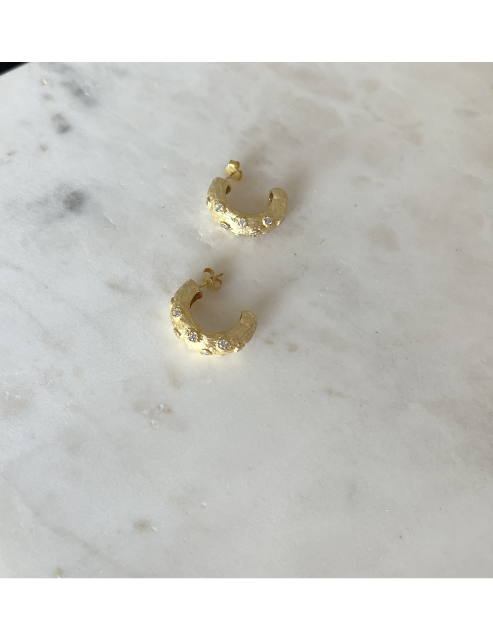 Brincos Formentera prata dourada