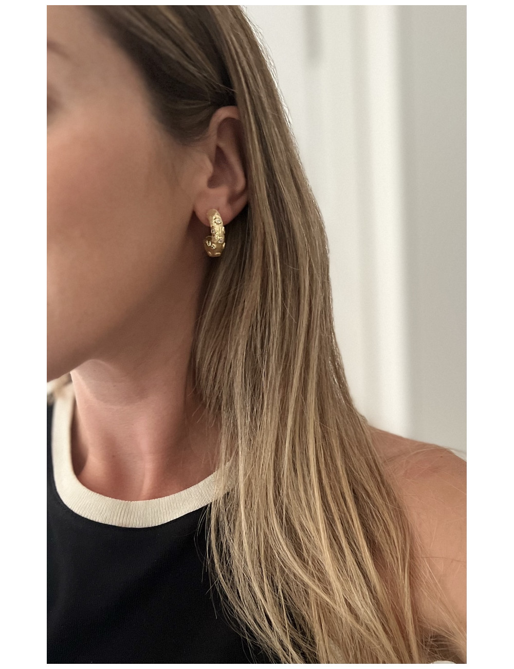 Brincos Formentera prata dourada