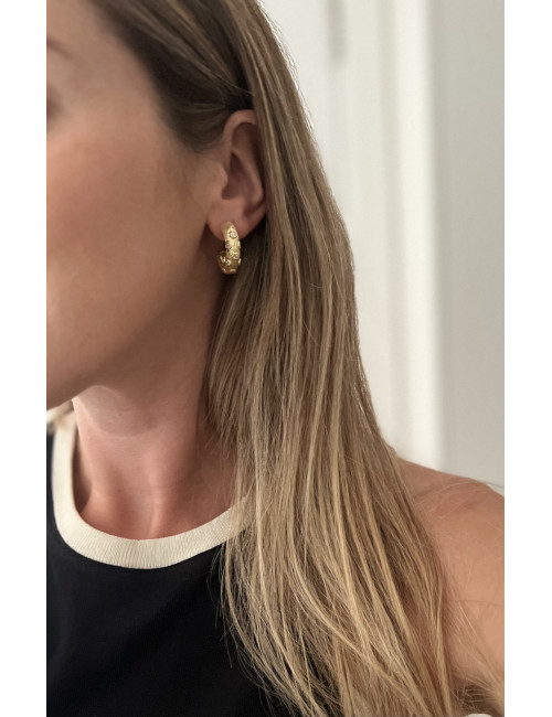 Brincos Formentera prata dourada