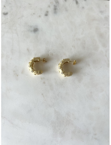 Brincos Formentera prata dourada