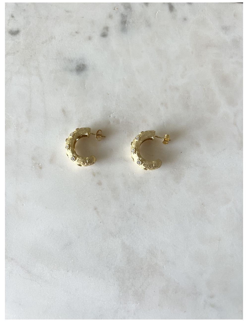 Brincos Formentera prata dourada