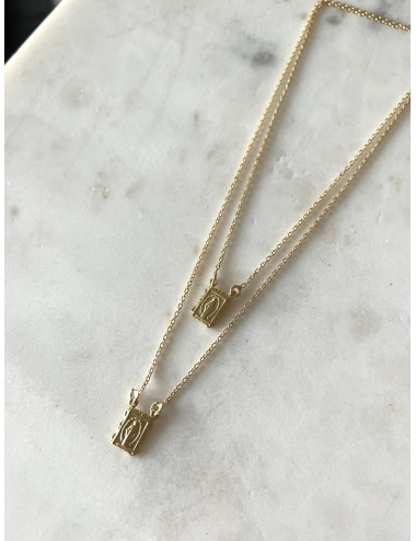 Escapulário Prata Dourada