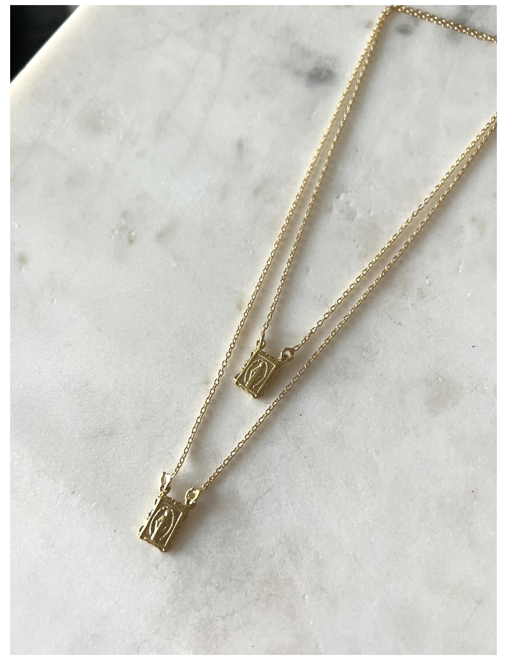 Escapulário Prata Dourada