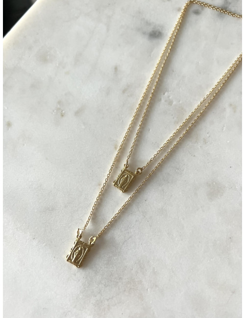 Escapulário Prata Dourada