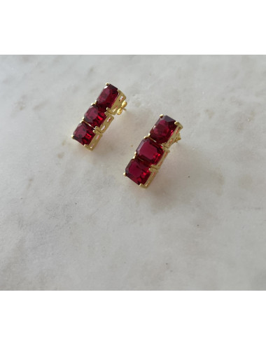 Brincos Rio Prata Dourada