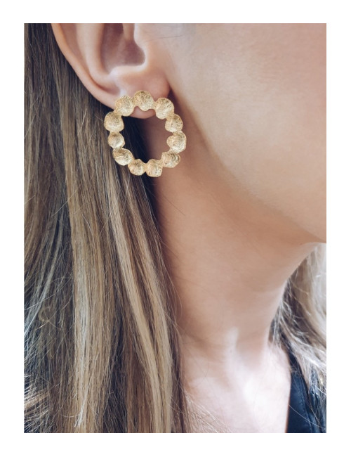 Brincos Steph Prata Dourada