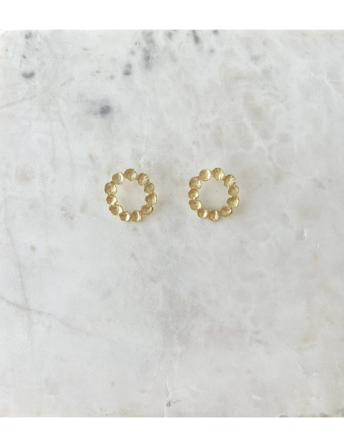 Brincos Steph Prata Dourada