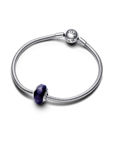 Conta Faceted Blue Murano Pandora