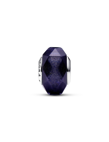 Conta Faceted Blue Murano Pandora