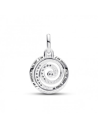 Conta Gratitude Spiral Medallion Me Pandora