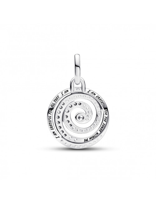 Conta Gratitude Spiral Medallion Me Pandora
