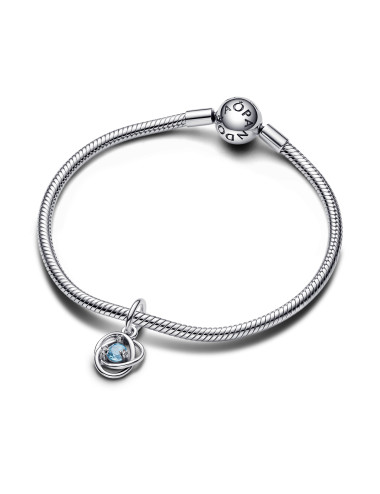 Conta Sea Aqua Blue Eternity Circle Pandora