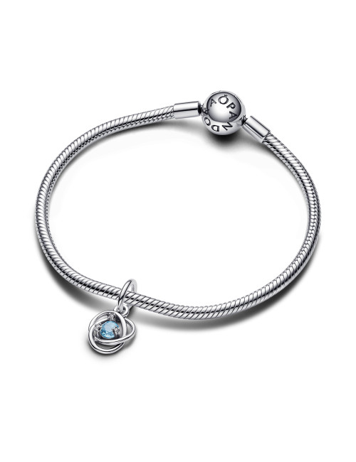 Conta Sea Aqua Blue Eternity Circle Pandora