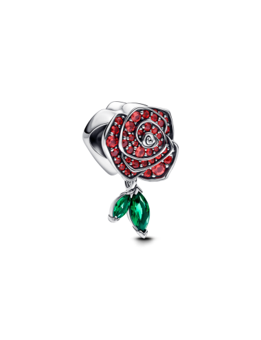 Conta Rosa brilhante em flor Pandora