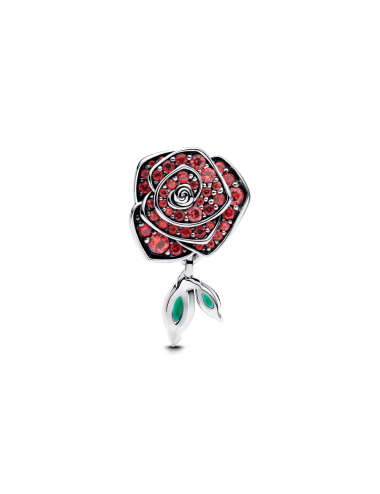 Conta Rosa brilhante em flor Pandora