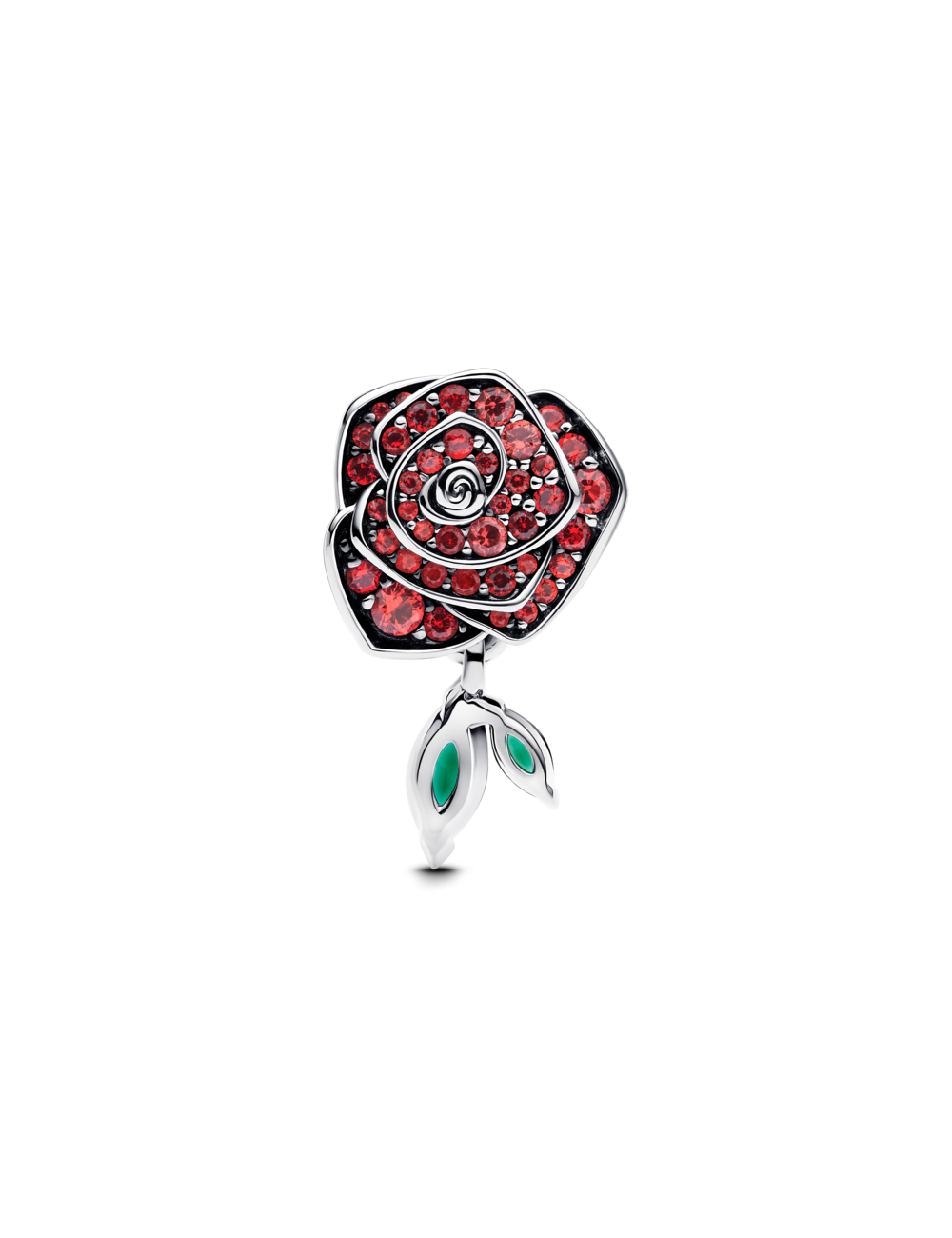 Conta Rosa brilhante em flor Pandora