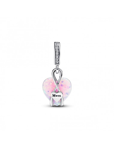 Conta Pendente Coração Opalescente Mum Pandora